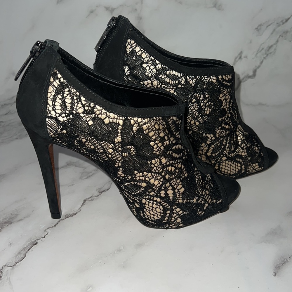Schutz Open-Toe Booties
